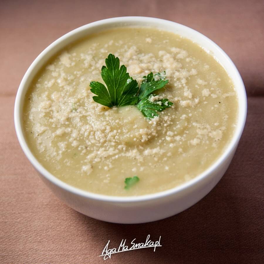 zupa krem z topinamburu zdrowy przepis wegański bezglutenowy