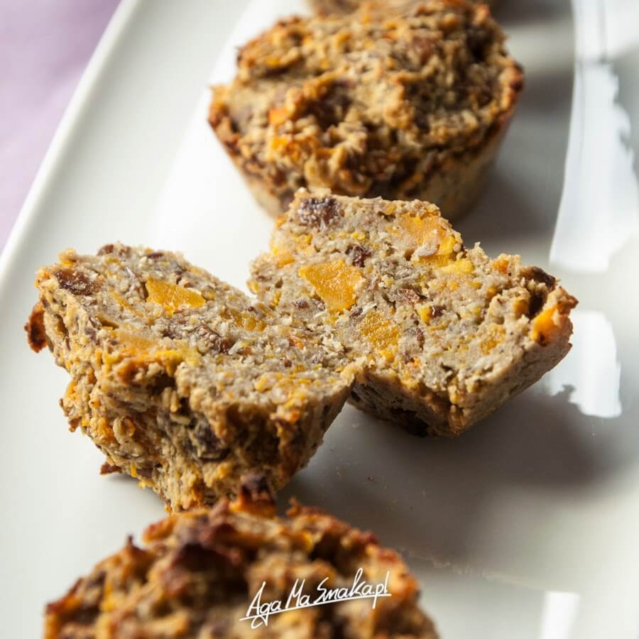 Waniliowe muffiny z dynią - wegańskie, bezglutenowe z kokosową nutą