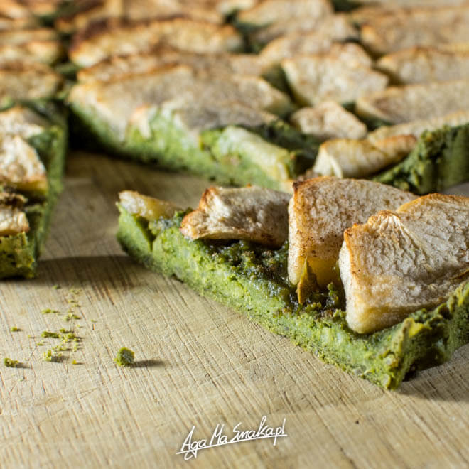 zielony-placek-jablkowy-jaglany-bez-cukru-szybki-przepis-9