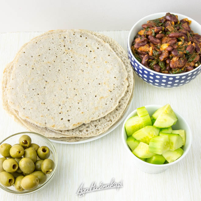 bezglutenowe i wegańskie naleśniki tortilla gryczana