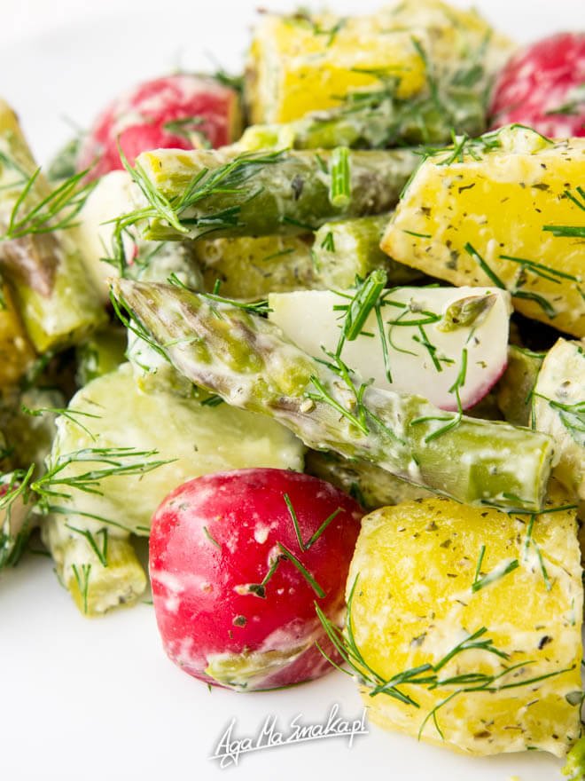 sałatka ze szparagami zdrowy szybki przepis bezglutenowy i wegański