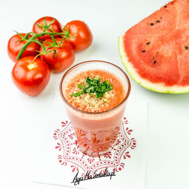 10 pomysłów na lekkie i zdrowe zupy warzywne gazpacho z arbuzem chłodnik