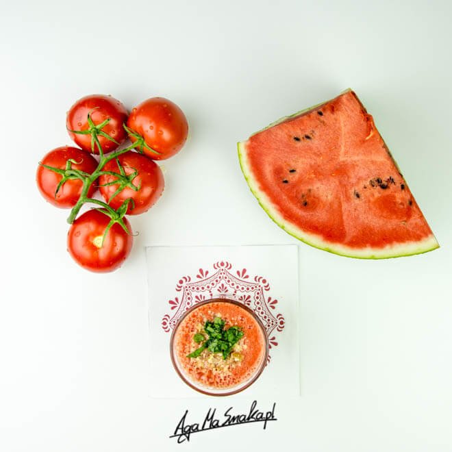 chłodnik pomidorowo-arbuzowy gazpacho