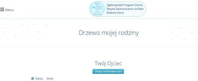 drzewo rodziny panel pacjenta badamy geny