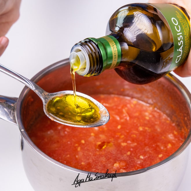 oliwa z oliwek Gallo pomidory letnie danie