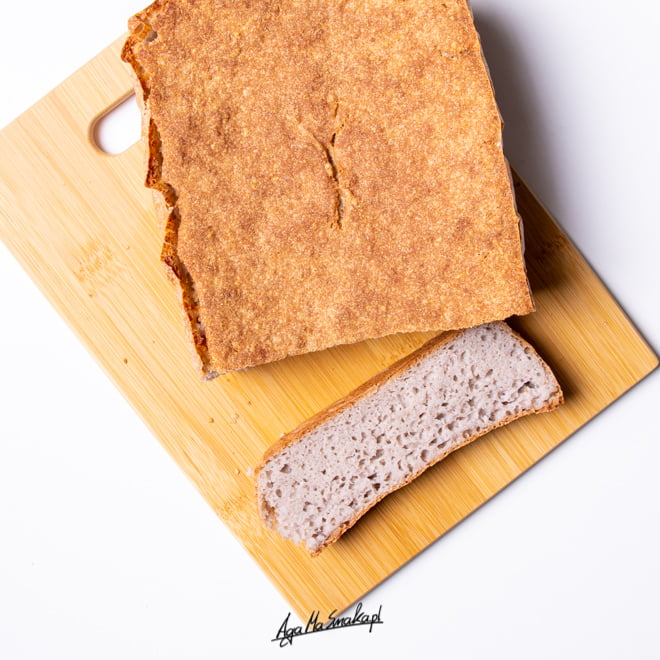 chleb z mąki gryczanej i ryżowej
